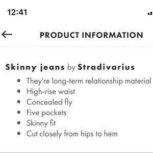 stradivarius jeans size guide
